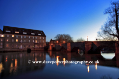 The river Great Ouse bridge, Huntingdon town