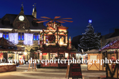 The Christmas lights and Guildhall, Peterborough