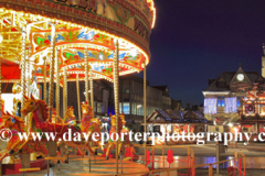 The Christmas lights and Guildhall, Peterborough