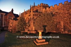 All Saints Church at night, Huntingdon Town