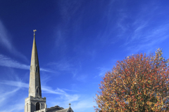 Autumn, St Benedicts church, Glinton village