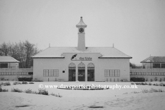 Winter snow, Lido swimming pool, Peterborough