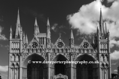 The west front of Peterborough City Cathedral