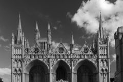 The west front of Peterborough City Cathedral