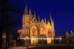 The west front of Peterborough City Cathedral