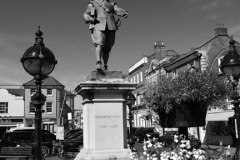 The Oliver Cromwell Statue, market square, St Ives