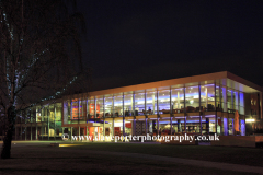 The Key Theatre at night, Peterborough