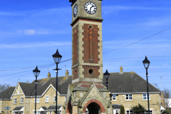 Warboys Clock Tower with the Witch weathervane