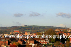 Chesterfield town and the Crooked Spire Church