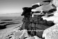 Winter Snow over Stanage Edge