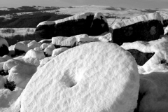 Snowy Millstone on Millstone Edge