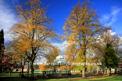 Bandstand in Hall Leys park, Matlock town