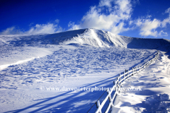 Winter, Mam Tor  peak, Hope Valley