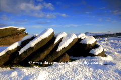 Gritstones in Lawrence Field near Grindleford