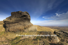 Gritstone rocks on Shelf Moor, Snake Pass