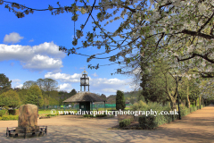 Hall Leys Park by the river Derwent  town of Matlock