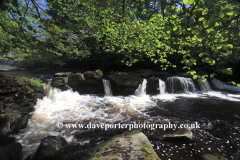 Waterfall on the River Noe near Bamford village