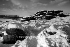 Snowy Gritstones, Lawrence Field, Grindleford