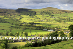 The Hope Valley and Lose Hill ridge, Castleton village