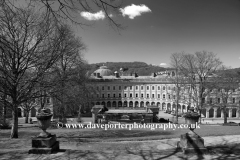 The Crescent buildings, market town of Buxton