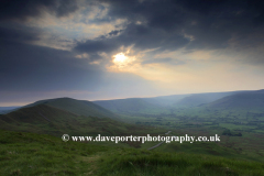 Sunset over the Vale of Edale