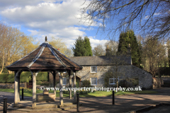 The wooden Buttercross, Ashford in the Water