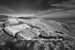 Gritstone rocks on Shelf Moor, Snake Pass