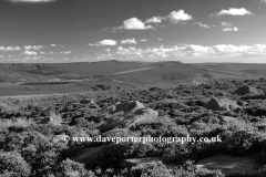 Landscape view over Stanage Edge, Peak District