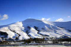 Winter Losehill Ridge Edale Valley