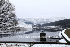 Winter snow, Kinder Reservoir