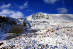 Winter, Mam Tor  peak, Hope Valley