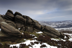 Wintertime on the Hurkling Stones, Derwent Moors