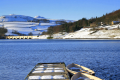 Winter Snow on Ladybower Reservoir