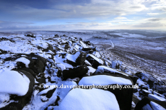 Winter, Burbage rocks, Burbage moor