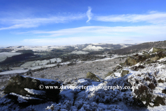 Winter view over Baslow Edge