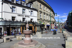 Shops along Spring Gardens street, Buxton