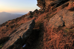 Winter Sunset over Stanage Edge