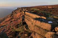 Gritstone rock formations, Stanage Edge