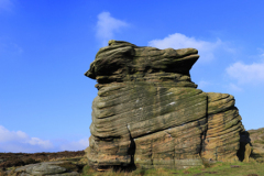 Mother Cap Gritstone rock formation, Millstone Edge