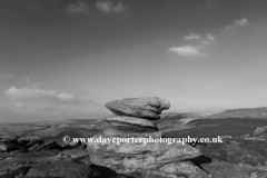 Gritstone rocks on Hathersage Moor