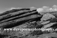 Mother Cap Gritstone rock formation, Millstone Edge