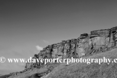 Landscape over the Gritstone rocks, Stanage Edge