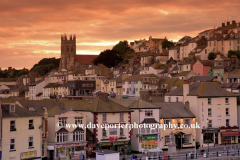 Sunset over Brixham Harbour