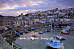 Sunset over Brixham Harbour