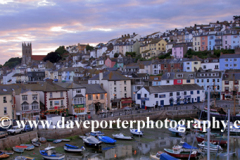 Sunset over Brixham Harbour