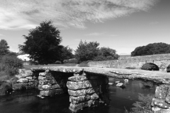 Ancient Stone Clapper Bridge, Postbridge village