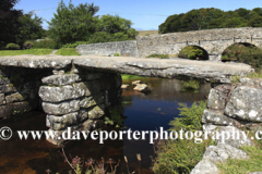 Ancient Stone Clapper Bridge, Postbridge village