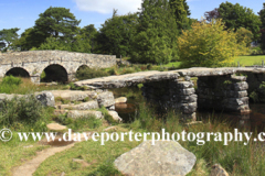 Ancient Stone Clapper Bridge, Postbridge village