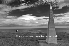 The Jurassic Coast Geoneedle obelisk, Orcombe Point