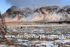 Winter sunrise over the Esja Mountain range